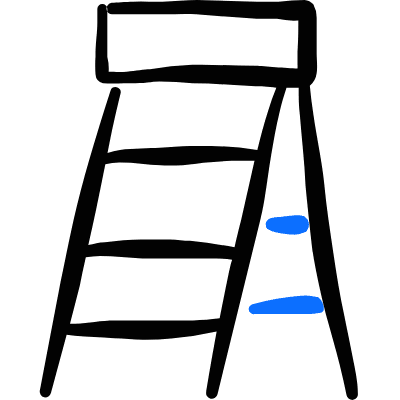 Equipment Ladder Icon from Freehand Duotone Set