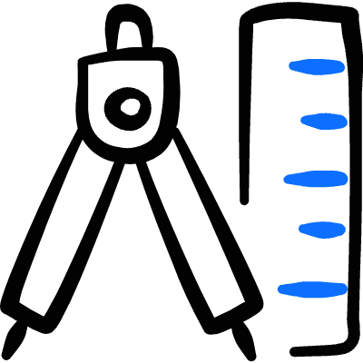 Measure Ruler Divider Icon from Freehand Duotone Set