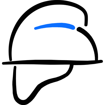 Safety Helmet Icon from Freehand Duotone Set