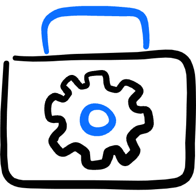 Tools Box Icon from Freehand Duotone Set