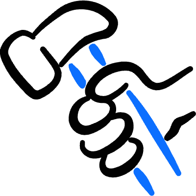 Tools Hammer Hold Icon from Freehand Duotone Set