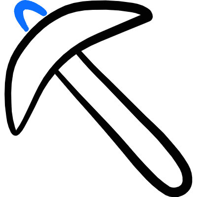 Tools Pickaxe Icon from Freehand Duotone Set