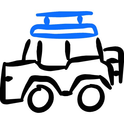 Adventure Car Truck Icon from Freehand Duotone Set