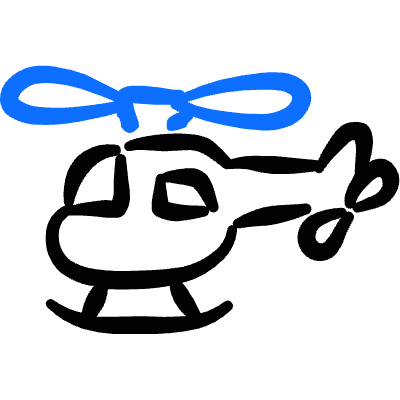 Aircraft Chopper Helicopter 1 Icon from Freehand Duotone Set