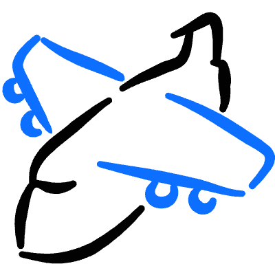 Aircraft Plane 1 Icon from Freehand Duotone Set