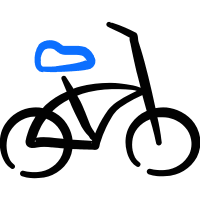 Bicycle 1 Icon from Freehand Duotone Set