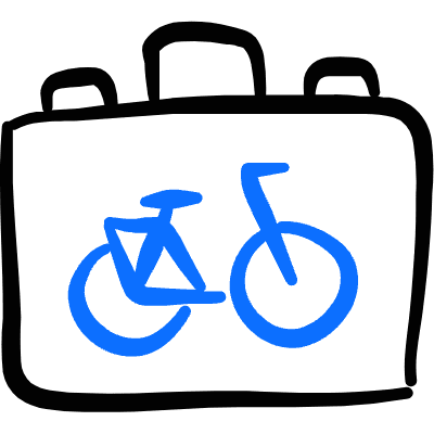 Bicycle Bag Icon from Freehand Duotone Set