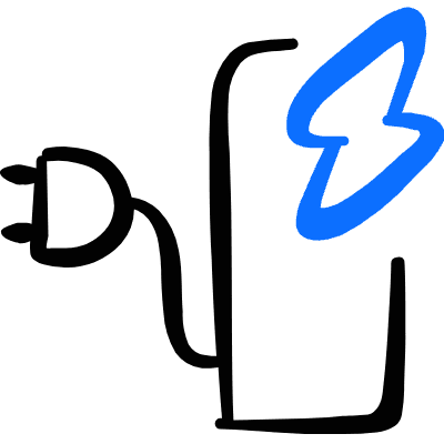 Bicycle Charging Station Icon from Freehand Duotone Set
