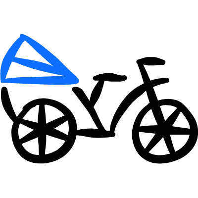 Bicycle City Guide Icon from Freehand Duotone Set