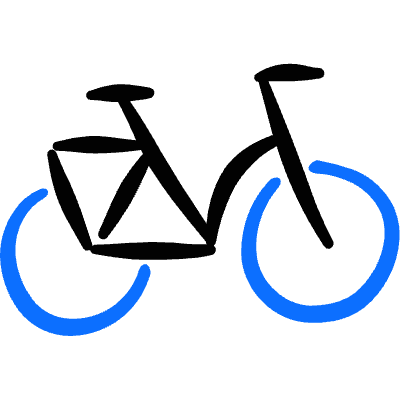 Bicycle Icon from Freehand Duotone Set