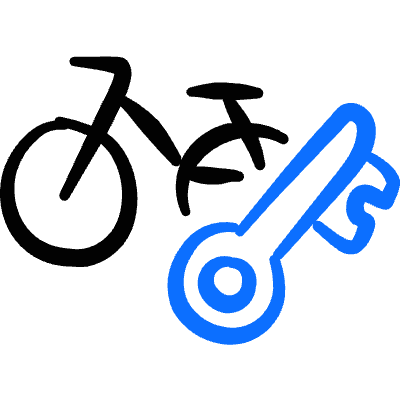 Bicycle Lock Key Icon from Freehand Duotone Set