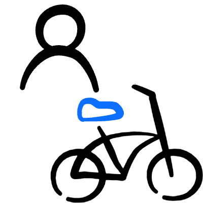 Bicycle Person Icon from Freehand Duotone Set