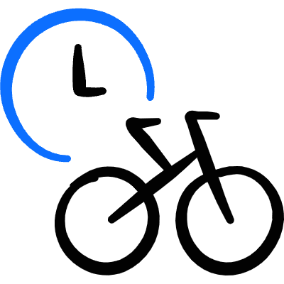Bicycle Rental Peroid Icon from Freehand Duotone Set