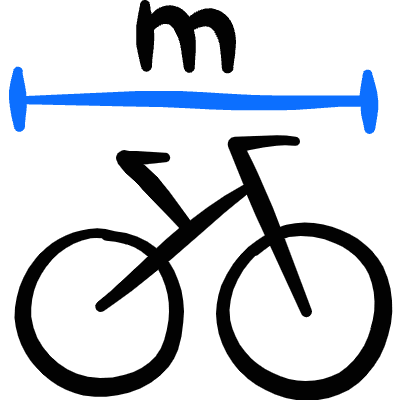 Bicycle Size Length Icon from Freehand Duotone Set