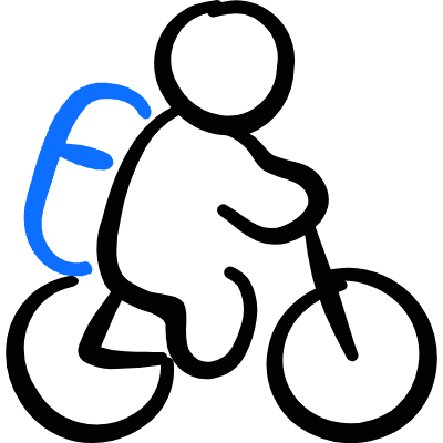 Bicycle Travel Icon from Freehand Duotone Set