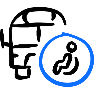 Bus Disable Seat Icon from Freehand Duotone Set