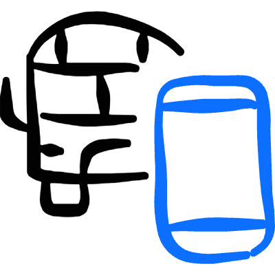 Bus Smartphone Icon from Freehand Duotone Set