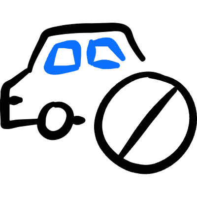 Car Actions Disable Icon from Freehand Duotone Set