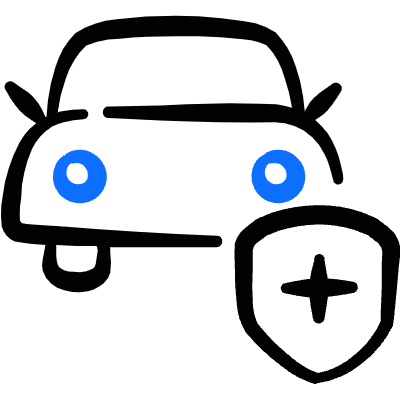 Car Actions Shield 1 Icon from Freehand Duotone Set