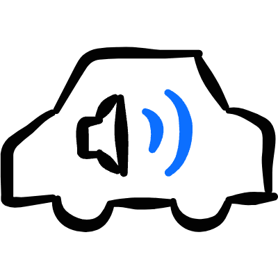 Car Actions Speaker Audio Icon from Freehand Duotone Set