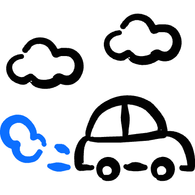 Car Clouds Icon from Freehand Duotone Set