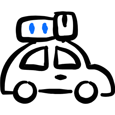 Car Retro Luggage Icon from Freehand Duotone Set