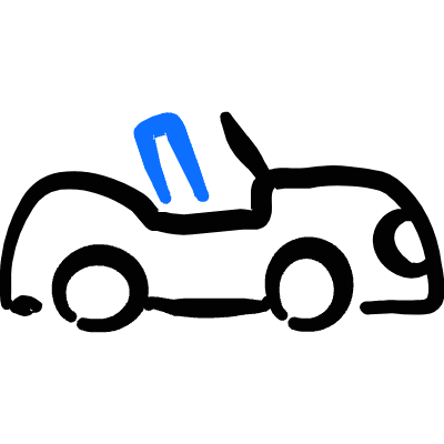 Car Sports Convertible Icon from Freehand Duotone Set