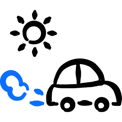 Car Sun Icon from Freehand Duotone Set