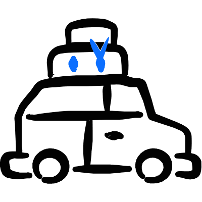 Car Truck Luggage Icon from Freehand Duotone Set