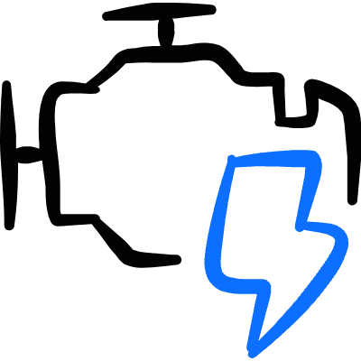 Engines Electric Powered Icon from Freehand Duotone Set