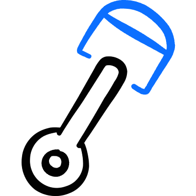 Engines Piston Icon from Freehand Duotone Set