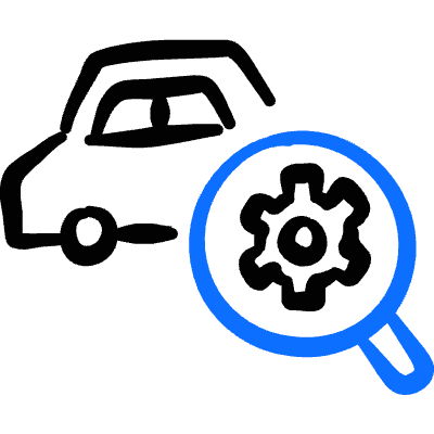 Car Repair Checkup Icon from Freehand Duotone Set