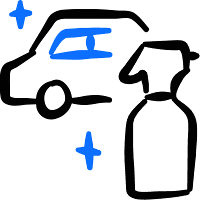 Car Repair Clean Icon from Freehand Duotone Set