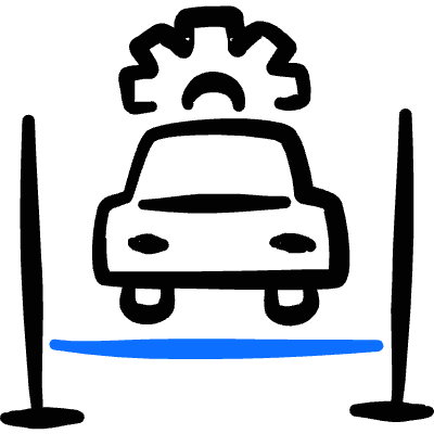 Car Repair Lift 1 Icon from Freehand Duotone Set