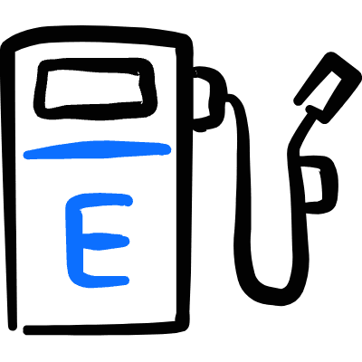 Gas Pump Empty Icon from Freehand Duotone Set