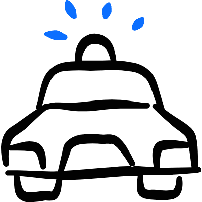 Public Service Police Icon from Freehand Duotone Set