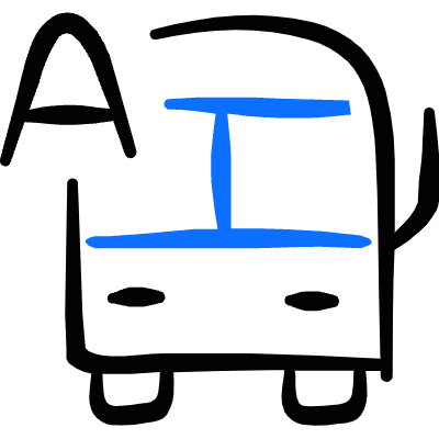 Public Transportation Bus Automatic Navigation Icon from Freehand Duotone Set