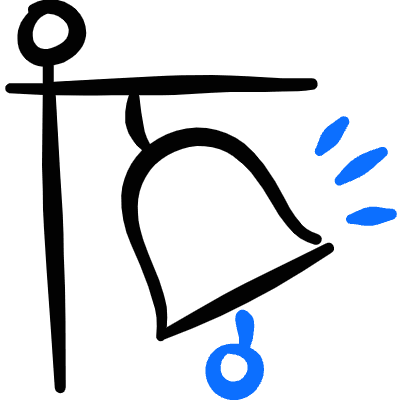 Public Transportation Train Station Signal Ring Icon from Freehand Duotone Set