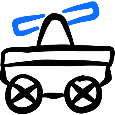 Railroad Pump Train Icon from Freehand Duotone Set