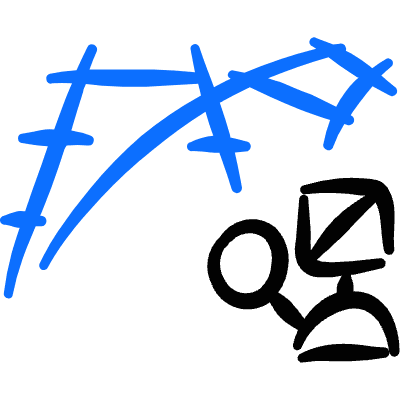 Railroad Track Switch Icon from Freehand Duotone Set