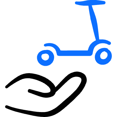 Scooter Share Icon from Freehand Duotone Set