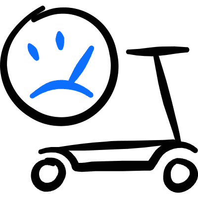 Scooter Speed Icon from Freehand Duotone Set