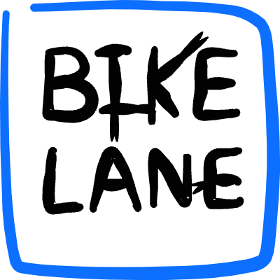 Road Sign Bike Lane Icon from Freehand Duotone Set