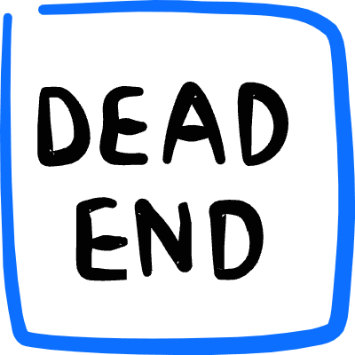 Road Sign Deadend Icon from Freehand Duotone Set
