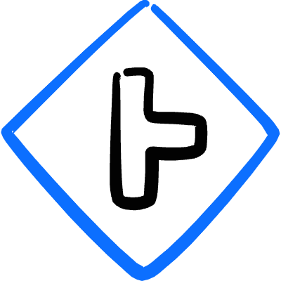 Road Sign Side Road Right 2 Icon from Freehand Duotone Set