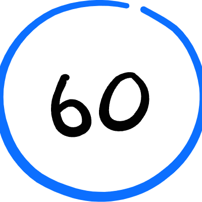 Road Sign Speed Limit 60 Icon from Freehand Duotone Set