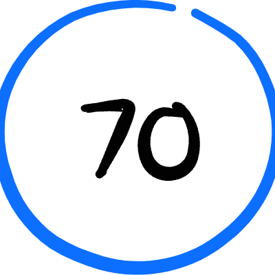 Road Sign Speed Limit 70 Icon from Freehand Duotone Set