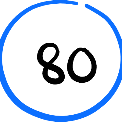 Road Sign Speed Limit 80 Icon from Freehand Duotone Set