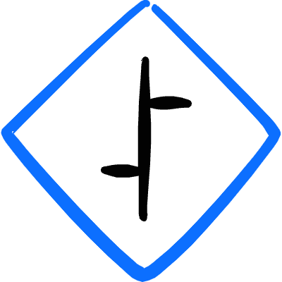 Road Sign Staggered Crossroad Icon from Freehand Duotone Set