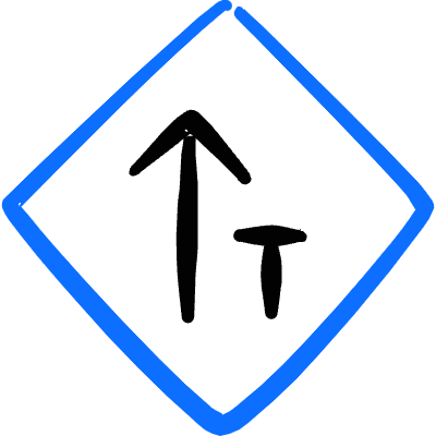 Road Sign Traffic Left Icon from Freehand Duotone Set